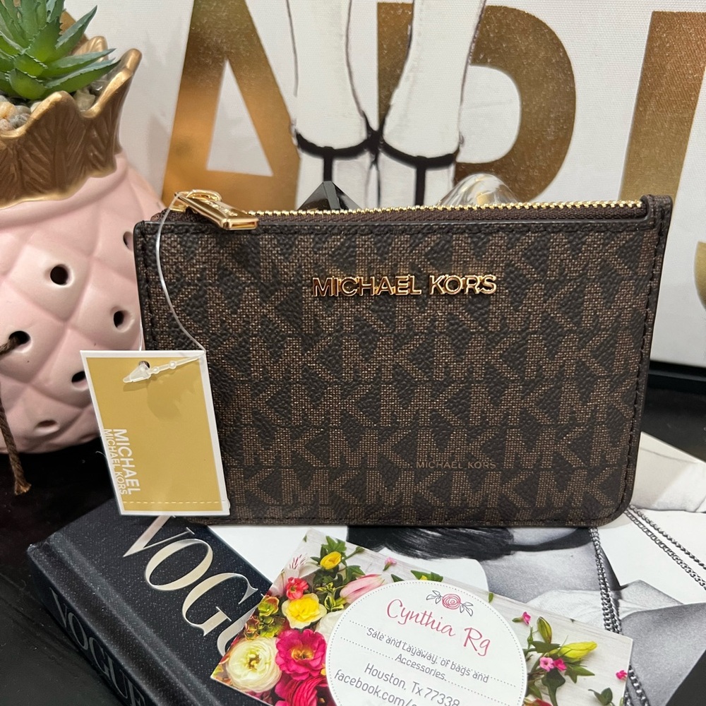 🤎ZIP CARD HOLDER MK🤎
